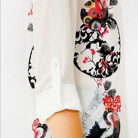 Desigual Cam Eva button up blouse top S - Picture 6 of 8